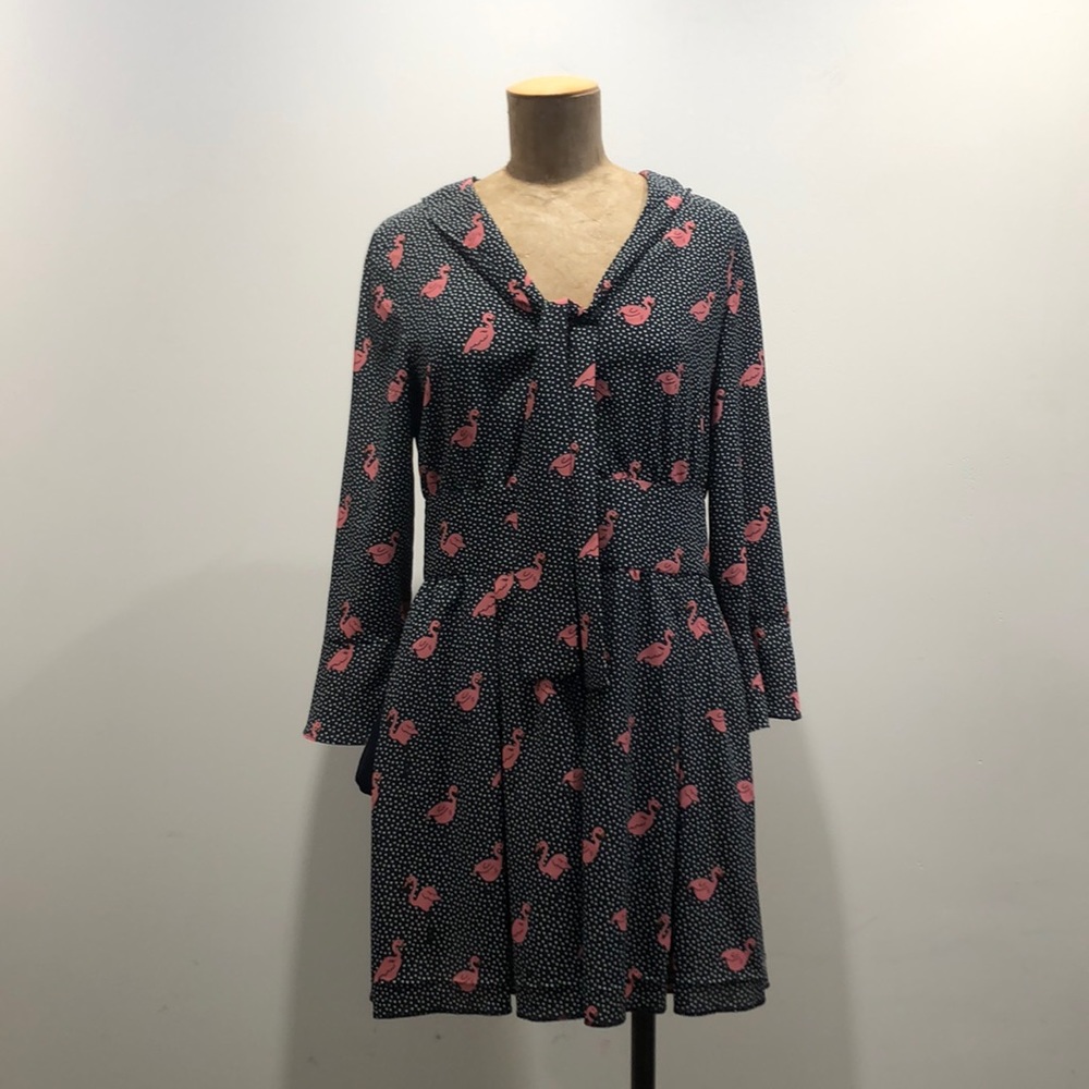 Zara Long-Sleeve Flamingo Romper